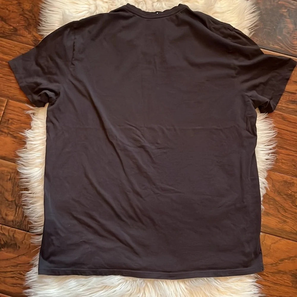 Vince gray slub knit v-neck t-shirt - Picture 6 of 6